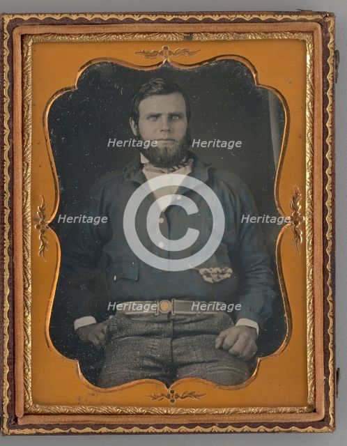 Untitled (Portrait of a Gold Miner), 1853. Creator: Unknown.