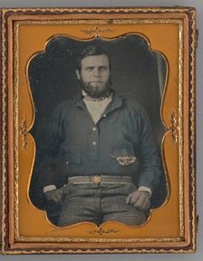 Untitled (Portrait of a Gold Miner), 1853. Creator: Unknown