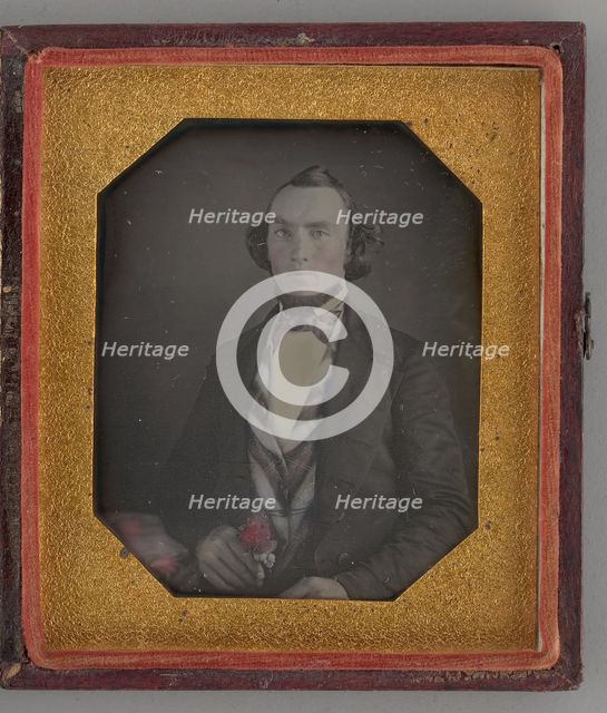 Untitled (Portrait of a Man), 1845. Creator: Unknown.