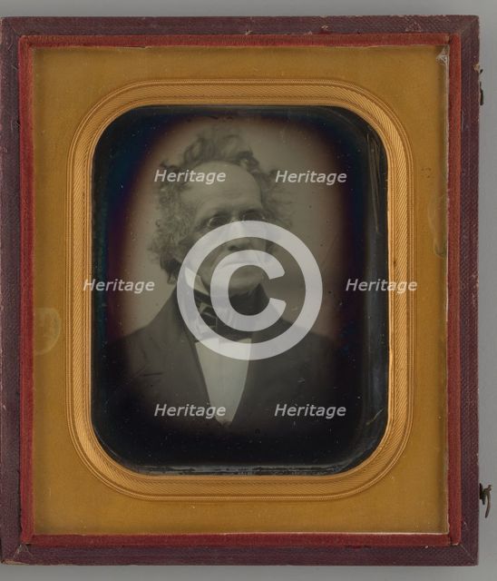 Untitled (Portrait of a Man), 1847. Creators: Albert Sands Southworth, Josiah Johnson Hawes.