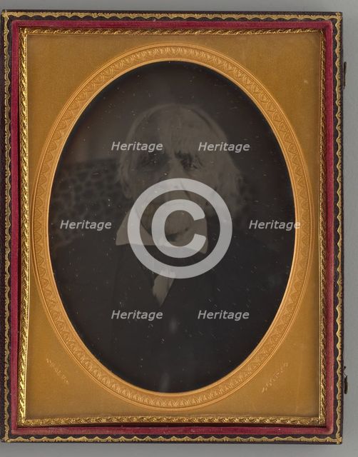 Untitled (Portrait of a Man), 1850s. Creator: E. H. Hale.