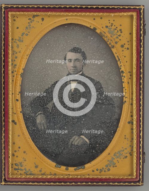 Untitled (Portrait of a Man), 1855. Creator: E. H. Hale.