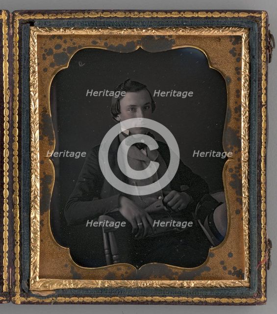 Untitled (Portrait of a Man), 1855. Creator: Unknown.