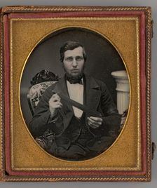 Untitled (Portrait of a Man), 1855. Creator: Unknown