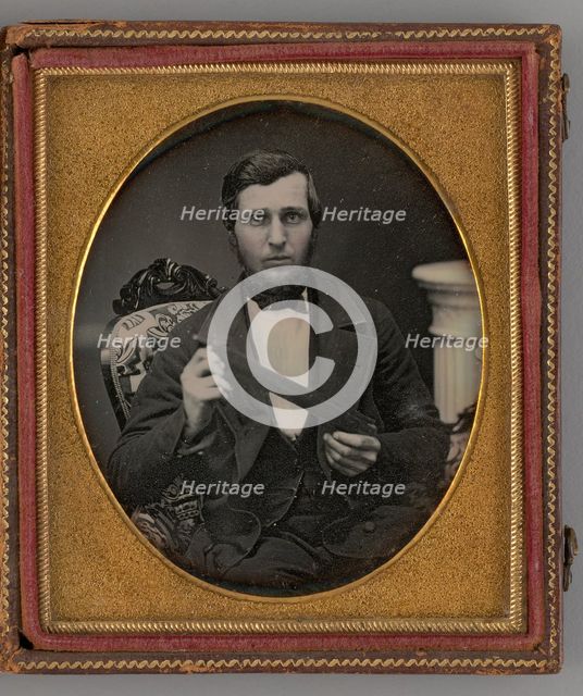 Untitled (Portrait of a Man), 1855. Creator: Unknown.