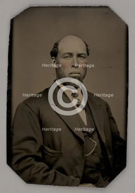 Untitled (Portrait of a Man), 1880. Creator: Unknown.