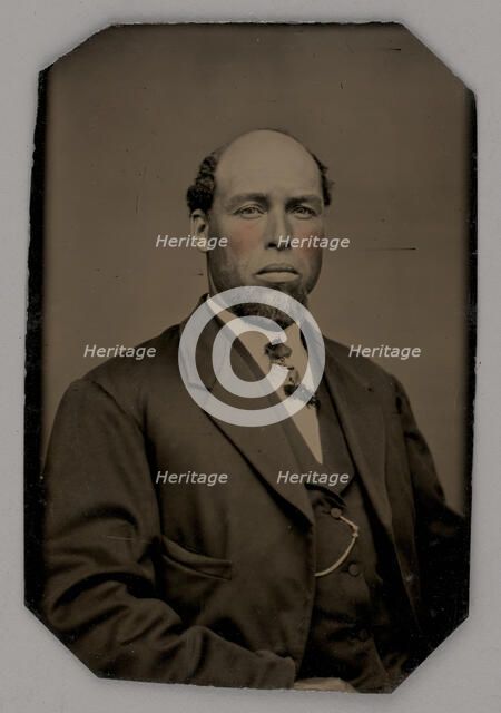 Untitled (Portrait of a Man), 1880. Creator: Unknown.