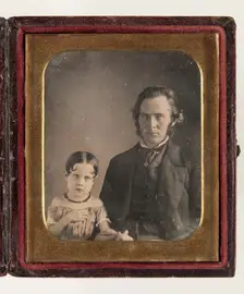 Untitled (Portrait of a Man and a Child), between 1850 and 1860. Creator: Unknown