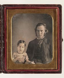 Untitled (Portrait of a Man and a Child), between 1850 and 1860. Creator: Unknown