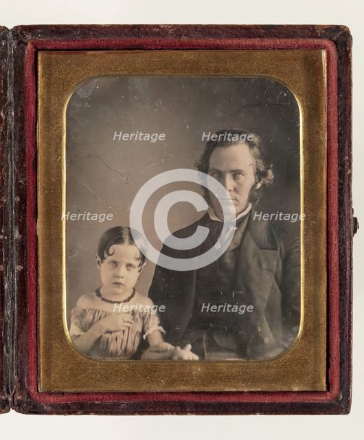 Untitled (Portrait of a Man and a Child), between 1850 and 1860. Creator: Unknown.