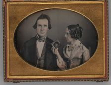 Untitled (Portrait of a Man and a Woman), 1851. Creator: Unknown