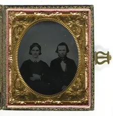 Untitled [portrait of a man and woman], 1839/99. Creator: Unknown