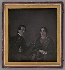 Untitled (Portrait of a Man and Woman), 1844. Creator: Unknown