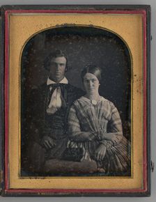 Untitled (Portrait of a Man and Woman), 1845. Creator: Montgomery Simons