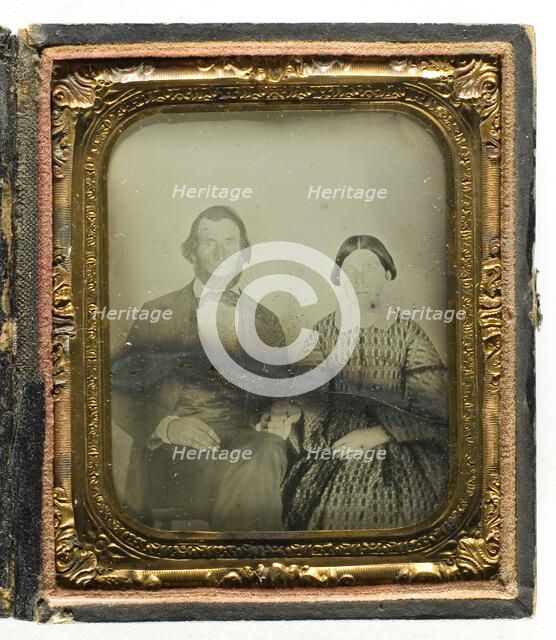 Untitled (Portrait of a Man and Woman), 1855/75. Creator: Unknown.