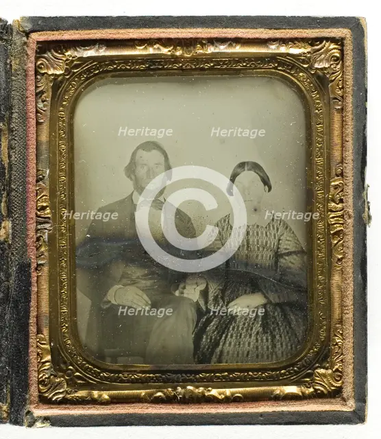 Untitled (Portrait of a Man and Woman), 1855/75. Creator: Unknown.