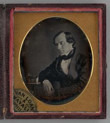 Untitled (Portrait of a Man at a 3/4 Angle), 1845. Creator: John Jabez Edwin Mayall