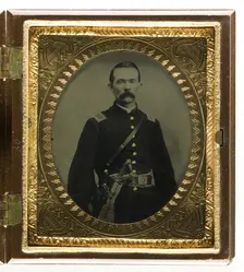 Untitled [portrait of a man in uniform], 1855/75. Creator: Unknown