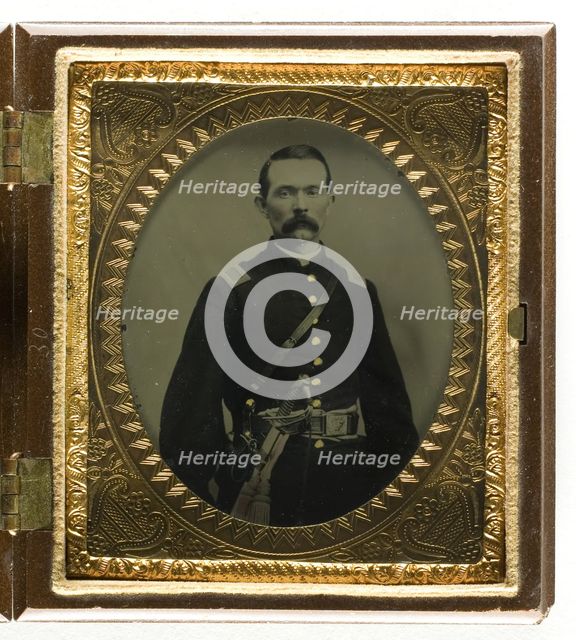 Untitled [portrait of a man in uniform], 1855/75.  Creator: Unknown.