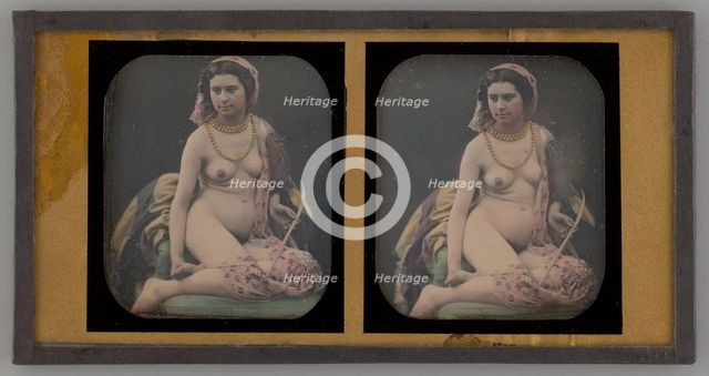 Untitled (Portrait of a Nude Woman), 1855. Creator: Unknown.