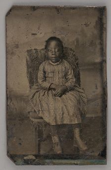 Untitled (Portrait of a Seated Girl), 1880. Creator: Unknown