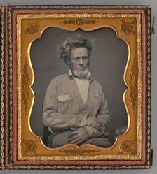 Untitled (Portrait of a Seated Man), 1851. Creator: Unknown