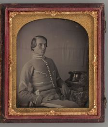 Untitled (Portrait of a Seated Man), 1852. Creator: Unknown