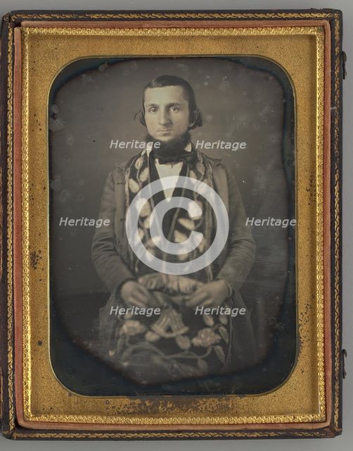 Untitled (Portrait of a Seated Man), 1852. Creator: Unknown.