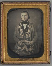 Untitled (Portrait of a Seated Man), 1852. Creator: Unknown