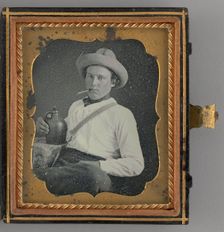 Untitled (Portrait of a Seated Man), 1853. Creator: Unknown
