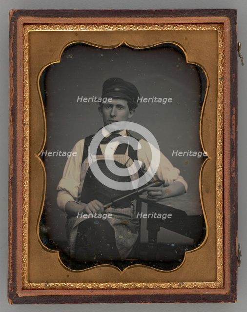 Untitled (Portrait of a Seated Man), 1855. Creator: Unknown.