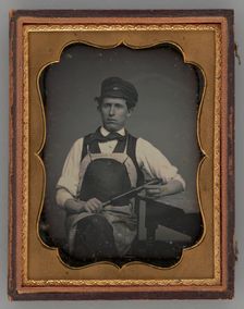 Untitled (Portrait of a Seated Man), 1855. Creator: Unknown