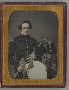 Untitled (Portrait of a Seated Man), 1855. Creator: Marcus Aurelius Root