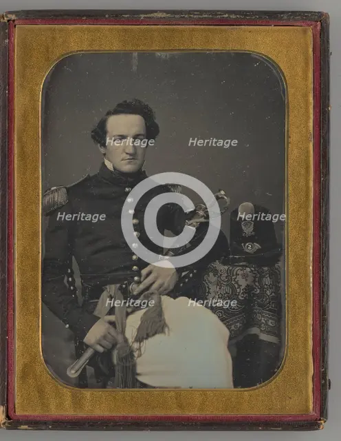 Untitled (Portrait of a Seated Man), 1855. Creator: Marcus Aurelius Root.