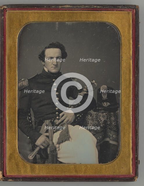 Untitled (Portrait of a Seated Man), 1855. Creator: Marcus Aurelius Root.