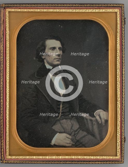 Untitled (Portrait of a Seated Man), 1855. Creator: Rufus Anson.