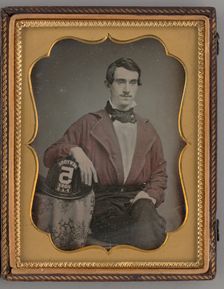 Untitled (Portrait of a Seated Man), 1857. Creator: Unknown