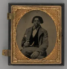 Untitled (Portrait of a Seated Man), 1863. Creator: Unknown