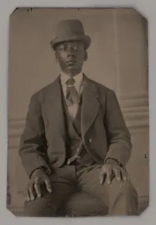 Untitled (Portrait of a Seated Man), 1875. Creator: Unknown