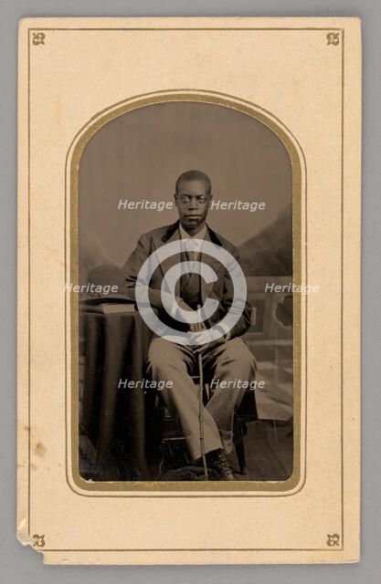 Untitled (Portrait of a Seated Man), 1880. Creator: Unknown.