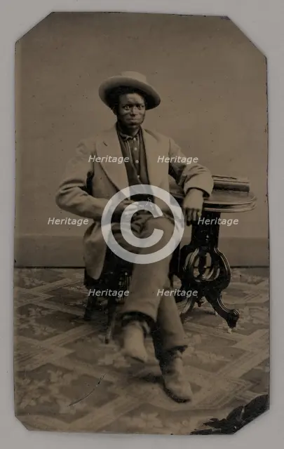 Untitled (Portrait of a Seated Man), 1880. Creator: Unknown.