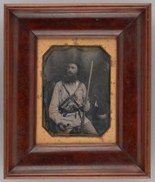 Untitled (Portrait of a Seated Man in Military Uniform), 1847. Creator: J. H. Fitzgibbon