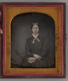 Untitled (Portrait of a Seated Woman), 1847. Creator: Unknown
