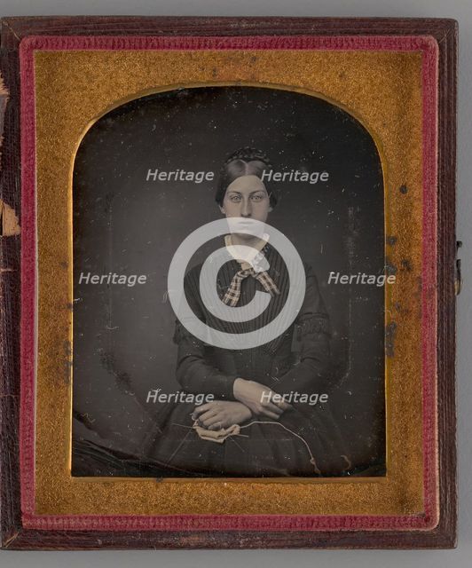 Untitled (Portrait of a Seated Woman), 1847. Creator: Unknown.