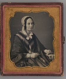 Untitled (Portrait of a Seated Woman), 1848. Creator: Unknown