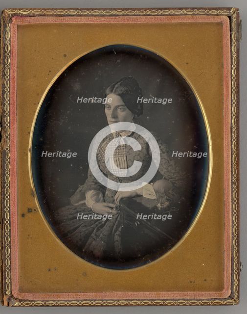 Untitled (Portrait of a Seated Woman), 1850. Creator: Unknown.