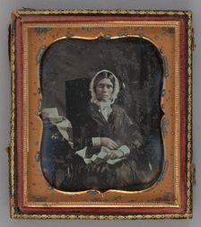 Untitled (Portrait of a Seated Woman), 1854. Creator: Unknown