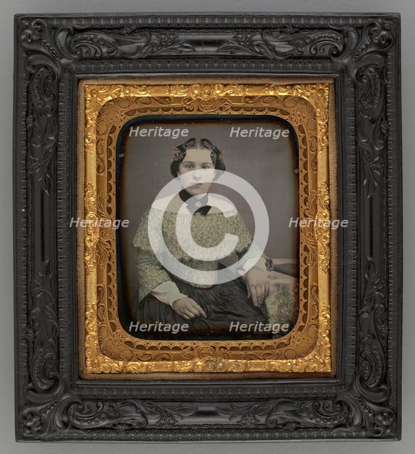 Untitled (Portrait of a Seated Woman), 1860. Creator: Unknown.