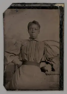 Untitled (Portrait of a Seated Woman), 1875. Creator: Unknown