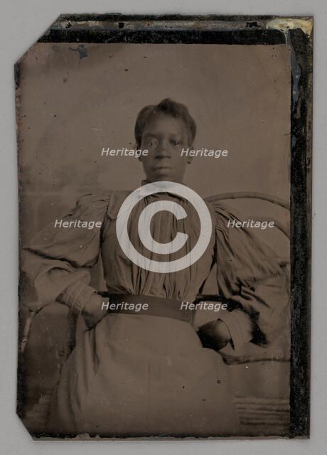 Untitled (Portrait of a Seated Woman), 1875. Creator: Unknown.